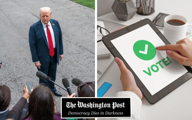 Згідно з опитуванням, загалом виборці негативно ставляться до Трампа. Однак, поки що вони не відчувають прихильності до демократів - Washington Post.